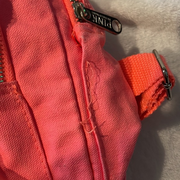 victoria’s secret PINK neon pink canvas backpack - Picture 6 of 7